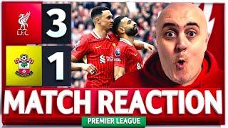 REDS TURN IT AROUND + LIVERPOOL CLOSE IN ON THE TITLE! Liverpool 3-1 Southampton Match Reaction