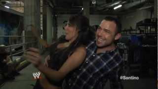 Santino humping Layla from behind on WWE Foreign Exchange. STOP THE CAMERAS !