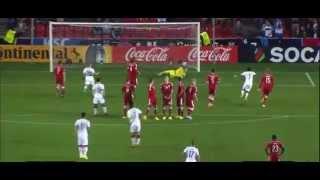 Kevin Volland Freekick Germany U21s vs Denmark U21s U21 European Championship 2015