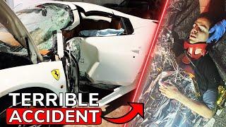 ACCIDENT: Je détruis ma FERRARI et frôle LA MORT