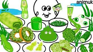 Green food is delicious!!