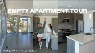 LOS ANGELES EMPTY APARTMENT TOUR | moving series pt. 1 - MAKENZIE AND MALIA