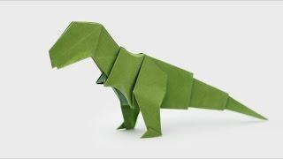 T-REX DE ORIGAMI (Jo Nakashima) - Dinosaurio #5