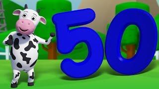 Numbers Song 1 to 50 | Learn Counting Numbers | 3D Nursery Rhymes For Kids by Farmees