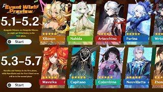 NEW UDAPTE! ALL BANNERS FROM 5.1 TO 5.7! Mavuika, Capitano, Columbina, Arlecchino - Genshin Impact