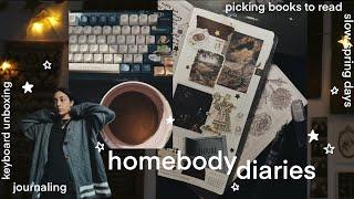 homebody  reading, journaling, keyboard unboxing  no.011