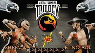 SHEEVA VS KUNG LAO - MORTAL KOMBAT TRILOGY - HIGH LEVEL EPIC FIGHT!