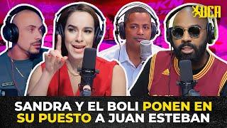 SANDRA PALMETT Y EL BOLI PONEN EN SU PUESTO A JUAN ESTEBAN