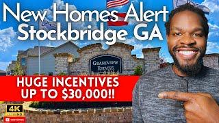 New Homes Alert in Stockbridge GA - MUST SEE Brand New Homes w/Incentives up to $30K!