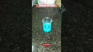 Copper Sulphate v/s Iron Nail Displacement Reaction #real #chemistry #science #shorts #ytshorts