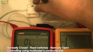 Reed Switch NO NC using continuity