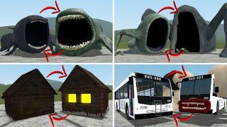 EVERYTHING TURNED INTO MONSTERS: THE BLOOP, SEA EATER, HOUSE HEAD VS ALL TREVOR HENDERSON In GMOD!