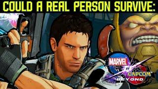Could A Real Person Survive: CHRIS REDFIELD'S Hyper Combos? (Marvel vs Capcom Infinite & Beyond)