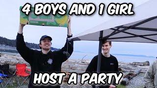 The Boys (and a Girl) Host a Tailgate Party