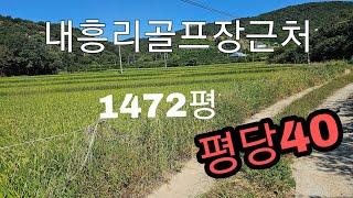 매물번호414    공주시 계룡면 내흥리 계획관리 1472평 평당40  내흥골프장근처        문의010-7590-5752