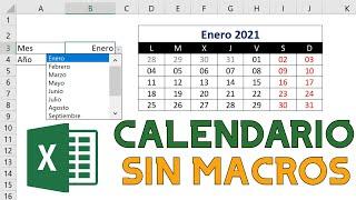  Cómo HACER / INSERTAR un CALENDARIO PERPETUO y DINAMICO en EXCEL  SIN MACROS [ 2023 ]