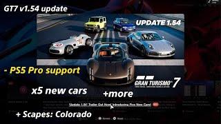 v1.54 update - PS5 Pro support, x5 new cars | Gran Turismo 7 PS5 Pro