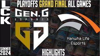 GEN vs HLE Highlights ALL GAMES | LCK GRAND FINAL Summer 2024 Playoffs | Gen.G vs Hanwha Life Esport