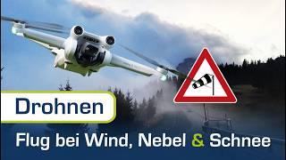 Drohne fliegen bei Wind, Nebel & Schnee? Das sollte JEDER beachten! | Drohnen-Tipps