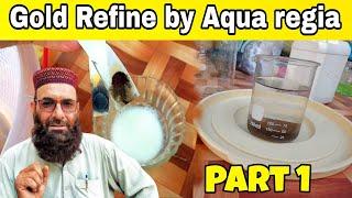 How to refine gold by Aqua regia/gold recovery/gold Extraction/Gold refine by aqua regia/part 1#gold