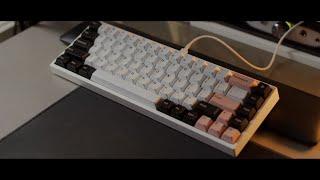 KEYDOUS NJ68 | Durrock POM Lubed with Krytox 205g | "Olivia" Keycaps