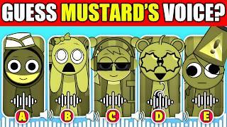  IMPOSSIBLE Guess The SPRUNKI WITH MUSTARD Characters By Their Voice! | SPRUNKI but MUSTARD!