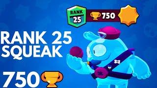 SQUEAK 750 TROFÉUS (RANK 25) + TOP BR - BRAWL STARS