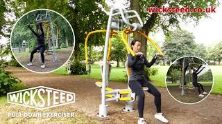 Wicksteed FLZ Pull Down Exerciser - Outdoor Fitness Equipment