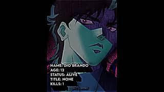 Dio Brando Edit #shorts