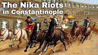 13th January 532: The Nika riots begin in Constantinople during the reign of Emperor Justinian I