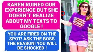 Karen, You Are Fired On The Spot! Boss Doesn't Realize About My Secret Texts To GOOGLE! bye-bye r/PR