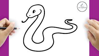 Comment dessiner un serpent très facilement