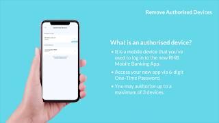 RHB Mobile Banking App - Remove Authorised Devices
