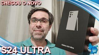 Chegou o NOVO - Samsung Galaxy S24 ULTRA - Unboxing e primeiras impressões