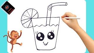 HOW TO DRAW A CUTE DRINK  |Draw cute things |Draw |Easy drawing