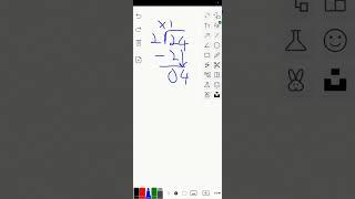 Long division 24 divided by 2