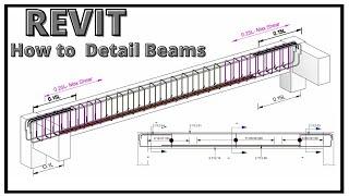 How to detail Reinforced Concrete Beams  || Detailing of RCC beams in Revit