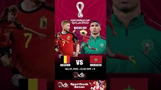 Belgium vs Morocco | FIFA MATCH 2022