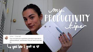 my productivity tips / how i manage being a product designer, content creator and personal trainer