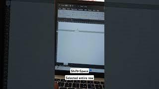 Excel Shortcut for select entire row #shorts #excel #windows #tech #tricks