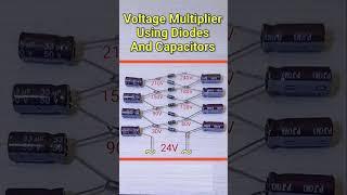 voltage multiplier using diode and capacitor #circuitbasics #diycircuit #electronicproject