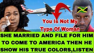 PUPA JESUSAMERICAN LADY CRYING JAMAICAN MAN TRICKED HER TO MARRY HIM TO COME AMERICA ,LISTEN