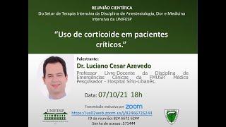 Uso de corticoide em pacientes críticos.