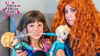 Merida and Cinderella Bloopers with Kate and Lilly! Behind the Scenes!