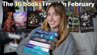 The 16 books I read in February  February reading wrap up