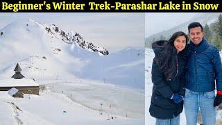 Snow Trek To Parashar Lake I Places to Witness Snowfall in Winter I Desi Wanderer I