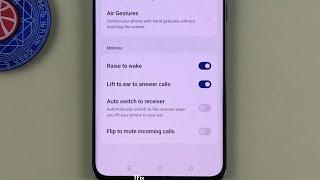 How to Lift to ear answer calls on OPPO Reno10 5G Android 13