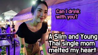 Nightlife in Bangkok, A Slim and young Thai single mom melted my heart #singlemother #thaiwomen