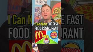 How Many FAST FOOD Restaurants Can You Name In 30 Seconds?! #shorts #fastfood #food #restaurant