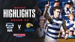 Geelong v West Coast Eagles Highlights | Round 24, 2024 | AFL